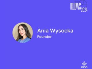 Ania Wtsocka, accepted into C100 Fellows program